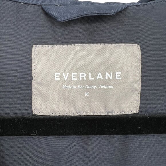 Everlane The City Anorak Navy Blue Hooded Jacket Size Medium - Picture 11 of 13